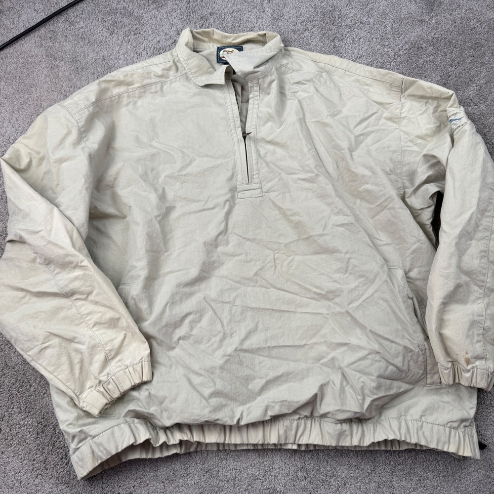 Vintage Tommy Bahama Men's Medium Quarter Zip Pullover Long Sleeve